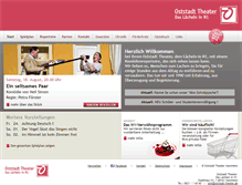 Tablet Screenshot of oststadt-theater.de